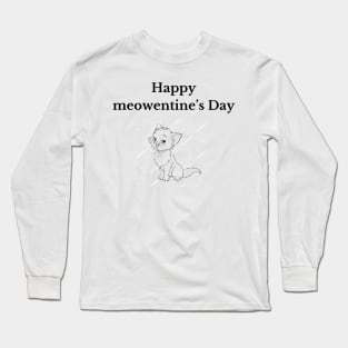 Happy meowentine’s Day Long Sleeve T-Shirt